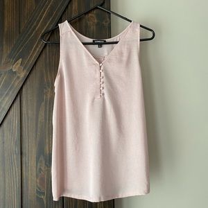 Pink button down blouse